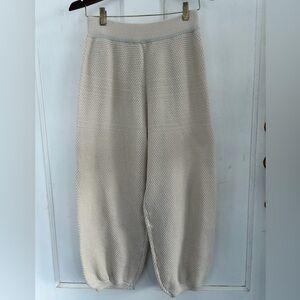 Cozy Knit Cream Pants
